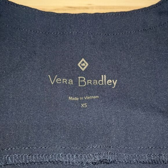 VERA BRADLEY Women's Navy Blue Zip-Up Lightweight Jacket Size Extra Small - Picture 3 of 4